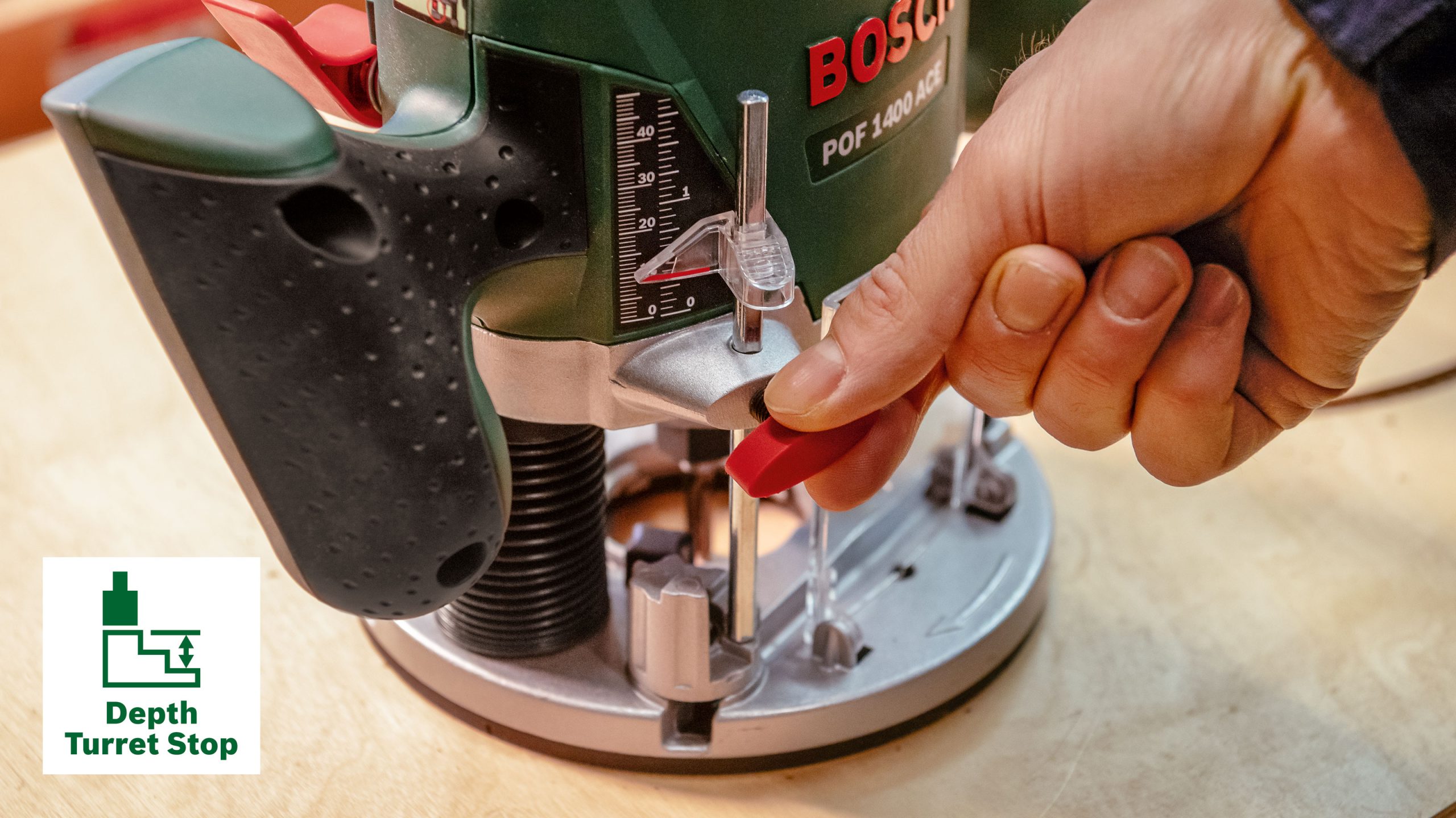 BOSCH vertikalna glodalica POF 1400 ACE - Slika 5