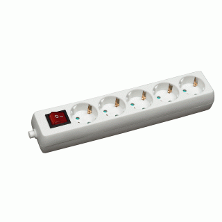 COMMEL produžni kabel 1,4m 5x utičnica 16A sklopka bijeli 0817