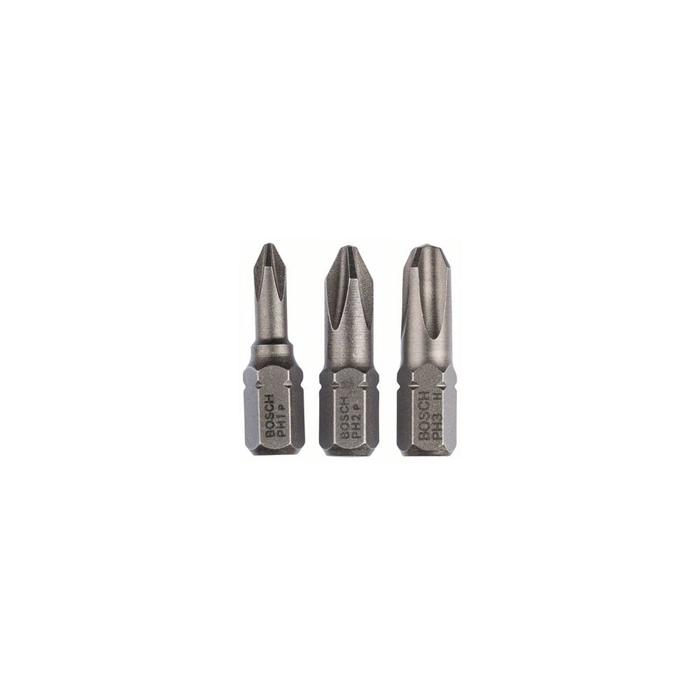 BOSCH set bitova PH1-PH3, 25 mm, 3 kom