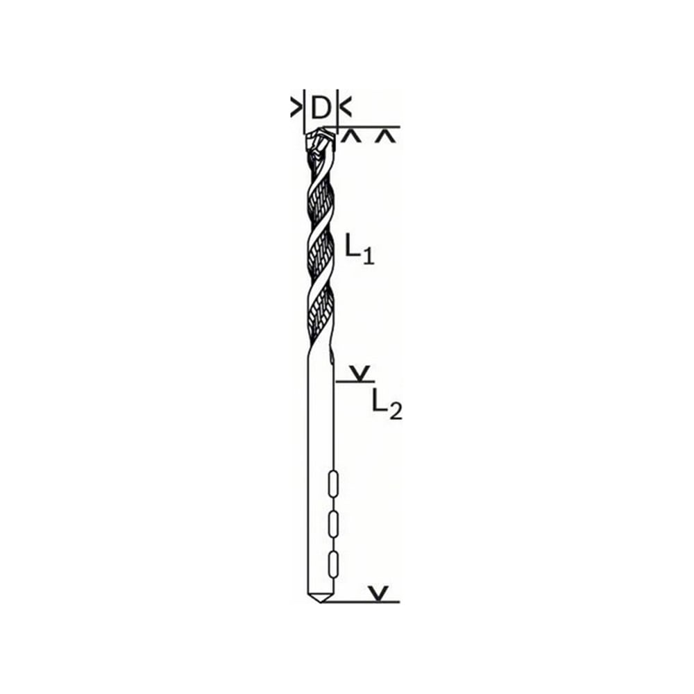BOSCH svrdlo za beton CYL-5 6x100/50 mm - Slika 3