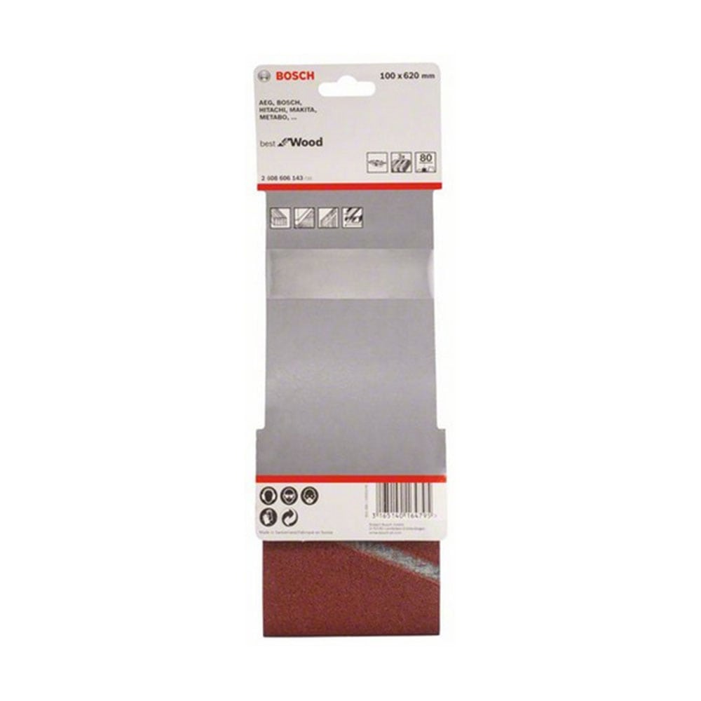 BOSCH set brusnih traka X440 620x100 mm g80, 3 kom - Slika 2