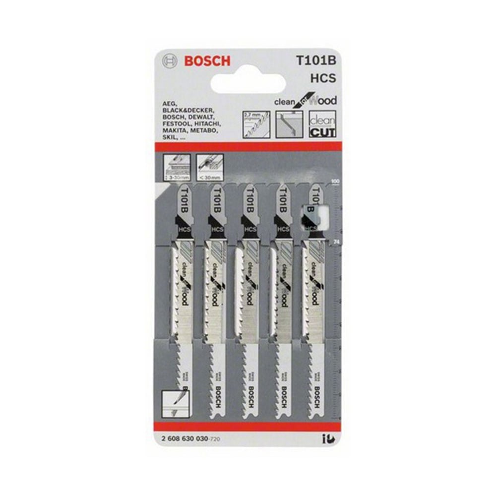 BOSCH list ubodne pile za drvo HCS T 101 B 100 mm, 5 kom - Slika 2