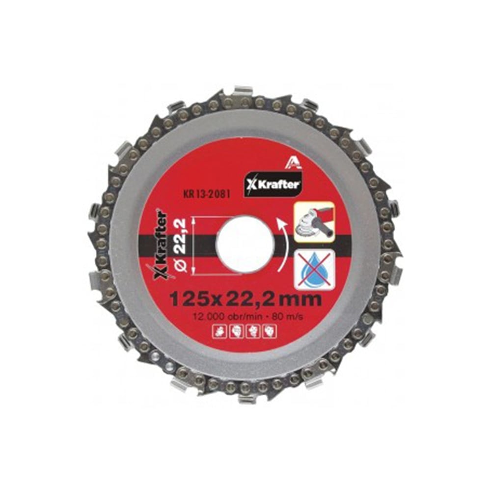KRAFTER rezna ploča s lancem 115x22,2 mm