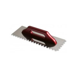 KRAFTER gleter inox s drvenom ručkom, nazubljeni 280x130x10 mm