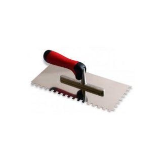 KRAFTER gleter inox s dvokomponentnom ručkom, nazubljeni 280x130x10 mm
