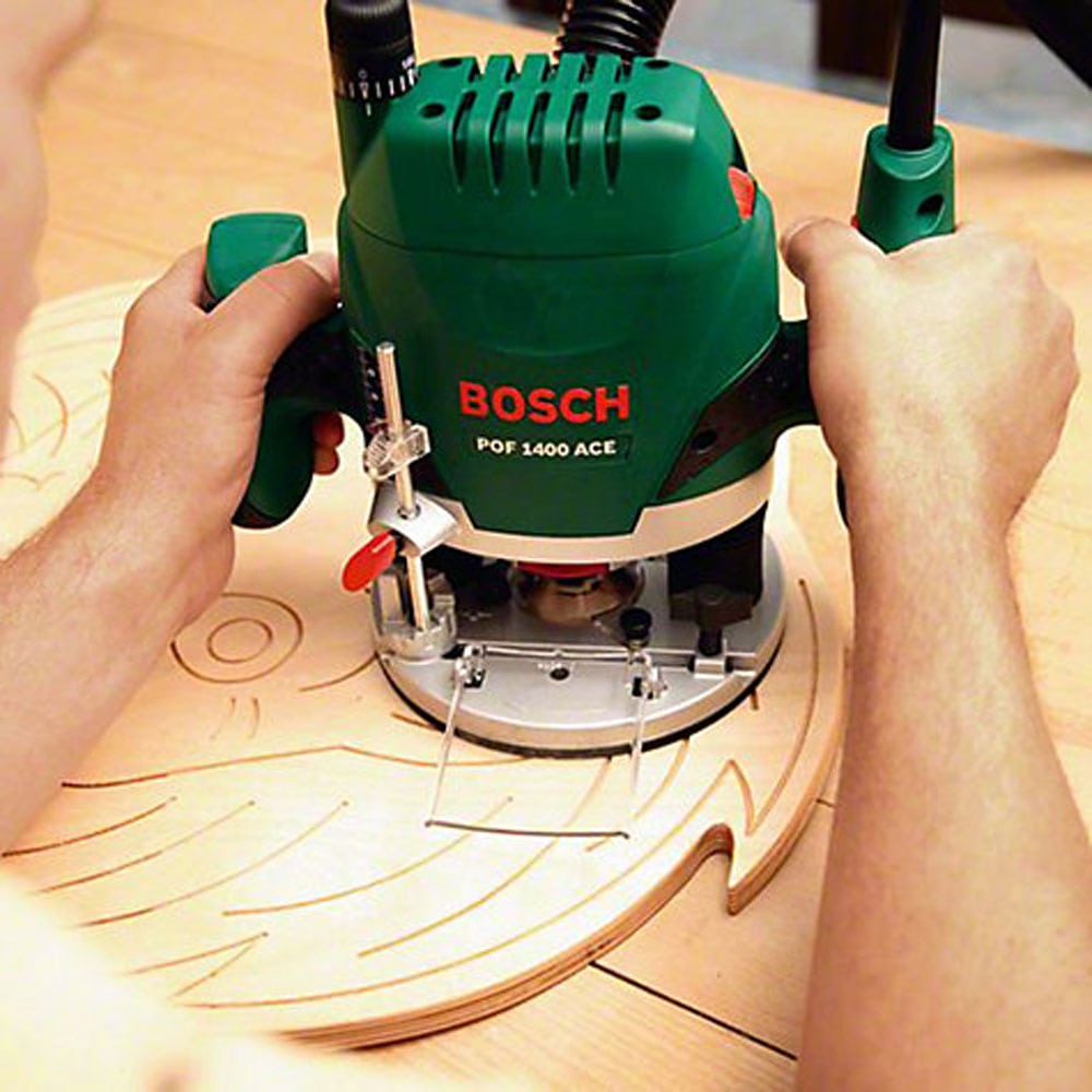 BOSCH vertikalna glodalica POF 1400 ACE + set glodala - Slika 7