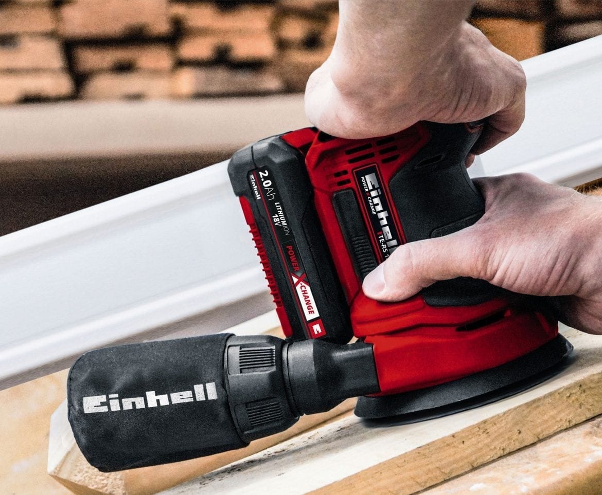 EINHELL aku ekscentrična brusilica TE-RS 18 Li PXC 18V bez baterije - Slika 9