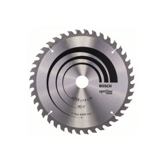 BOSCH list kružne pile 254x30x2,8 mm, 40Z, Optiline Wood