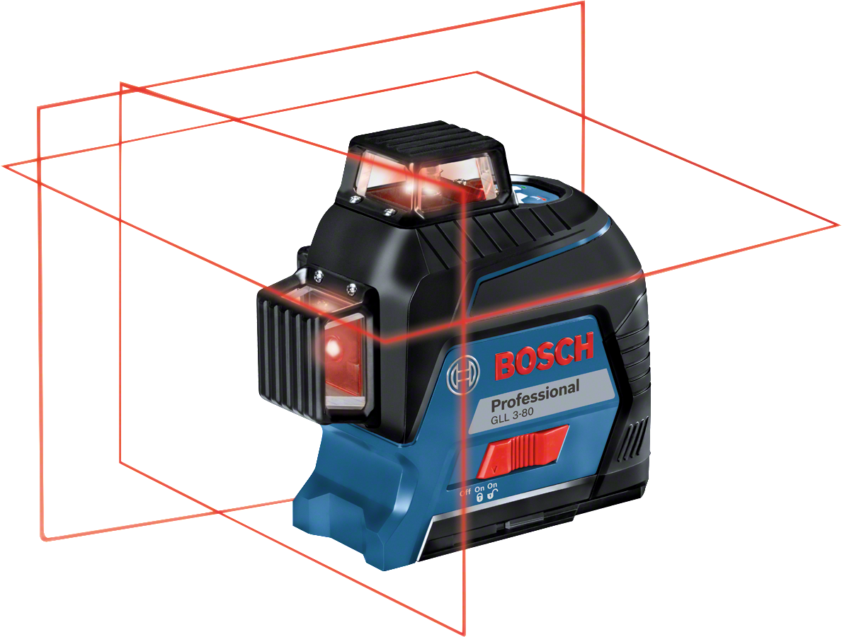 BOSCH križni laserski nivelir GLL 3-80 + CP + torba + kovčeg - Slika 2