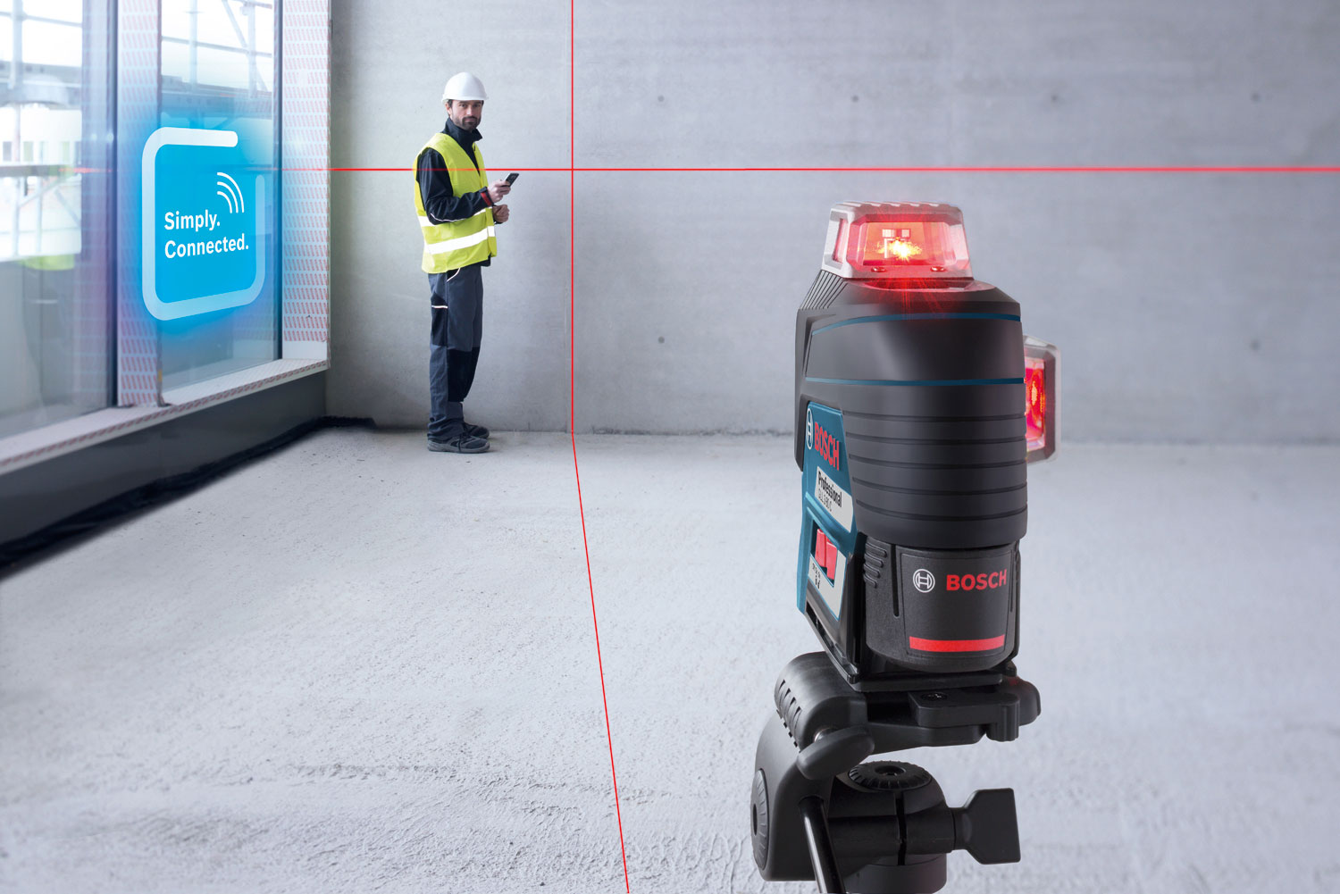 BOSCH križni laserski nivelir GLL 3-80 C + CP + torba - Slika 4