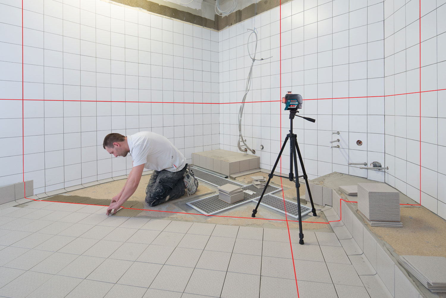 BOSCH križni laserski nivelir GLL 3-80 C + CP + torba - Slika 7