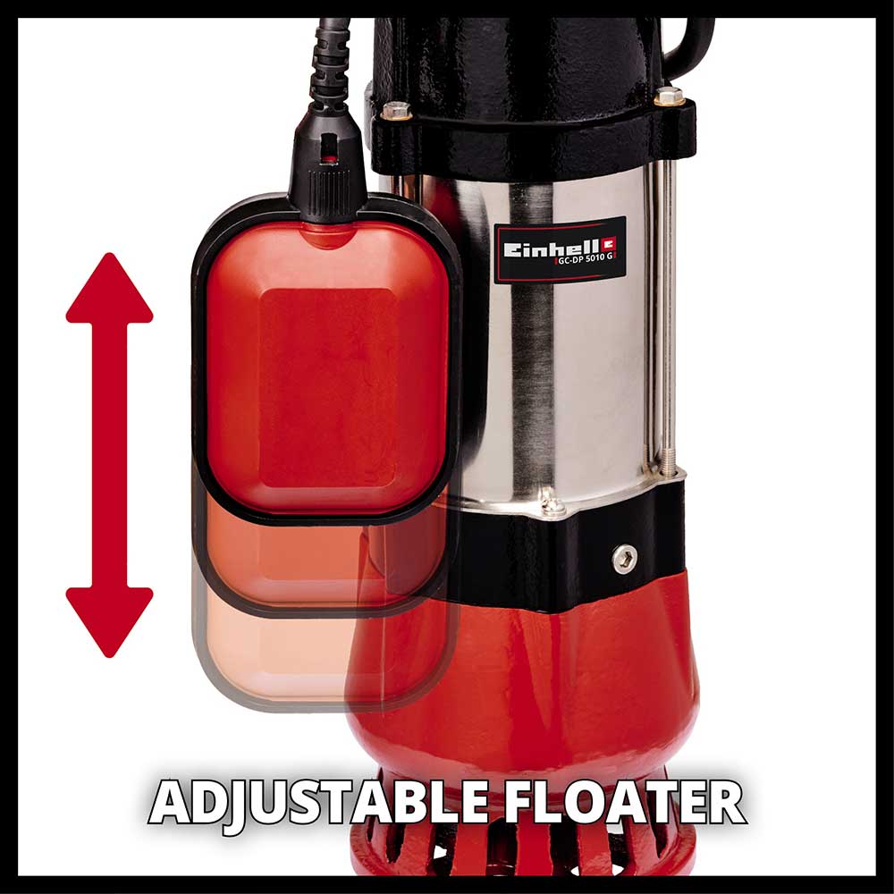 EINHELL potopna pumpa za nečistu vodu GC-DP 5010 G - Slika 3