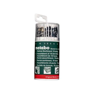 METABO set svrdala za drvo, metal, kamen 3-10mm 18-dijelni