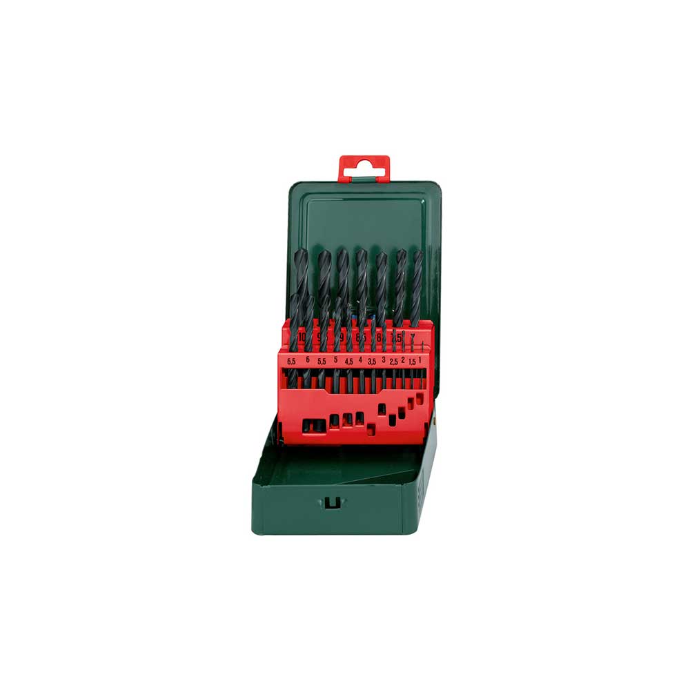 METABO set svrdala HSS za metal 1-10 mm, 19-dijelni