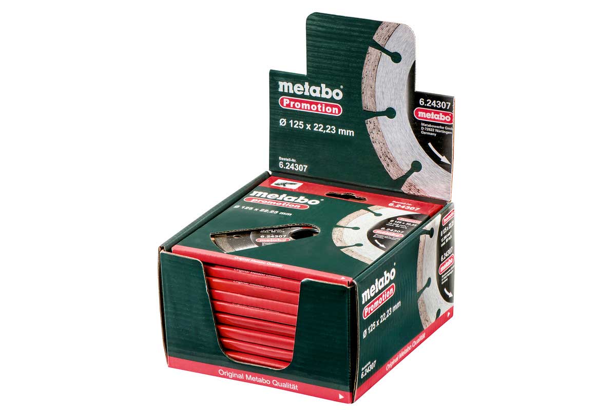 METABO dijamantna rezna ploča beton, cigla 125x22,23 mm - Slika 2