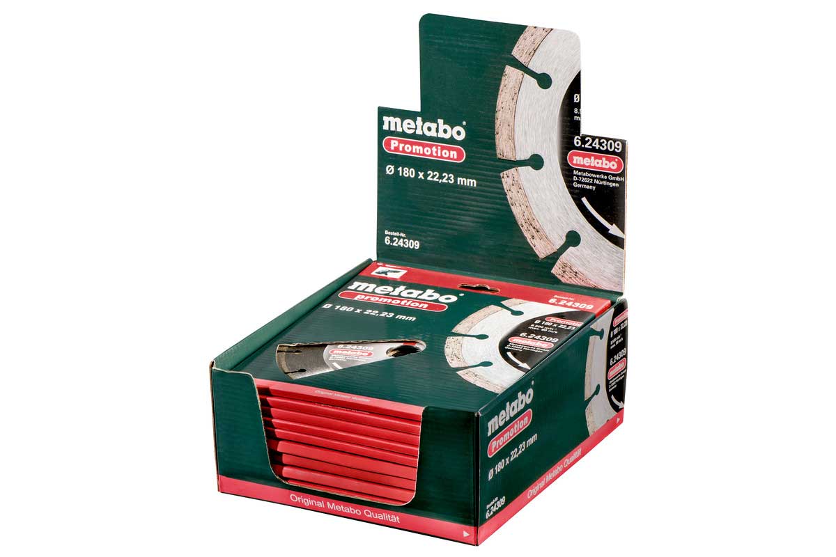 METABO dijamantna rezna ploča beton, cigla 180x22,23 mm - Slika 2