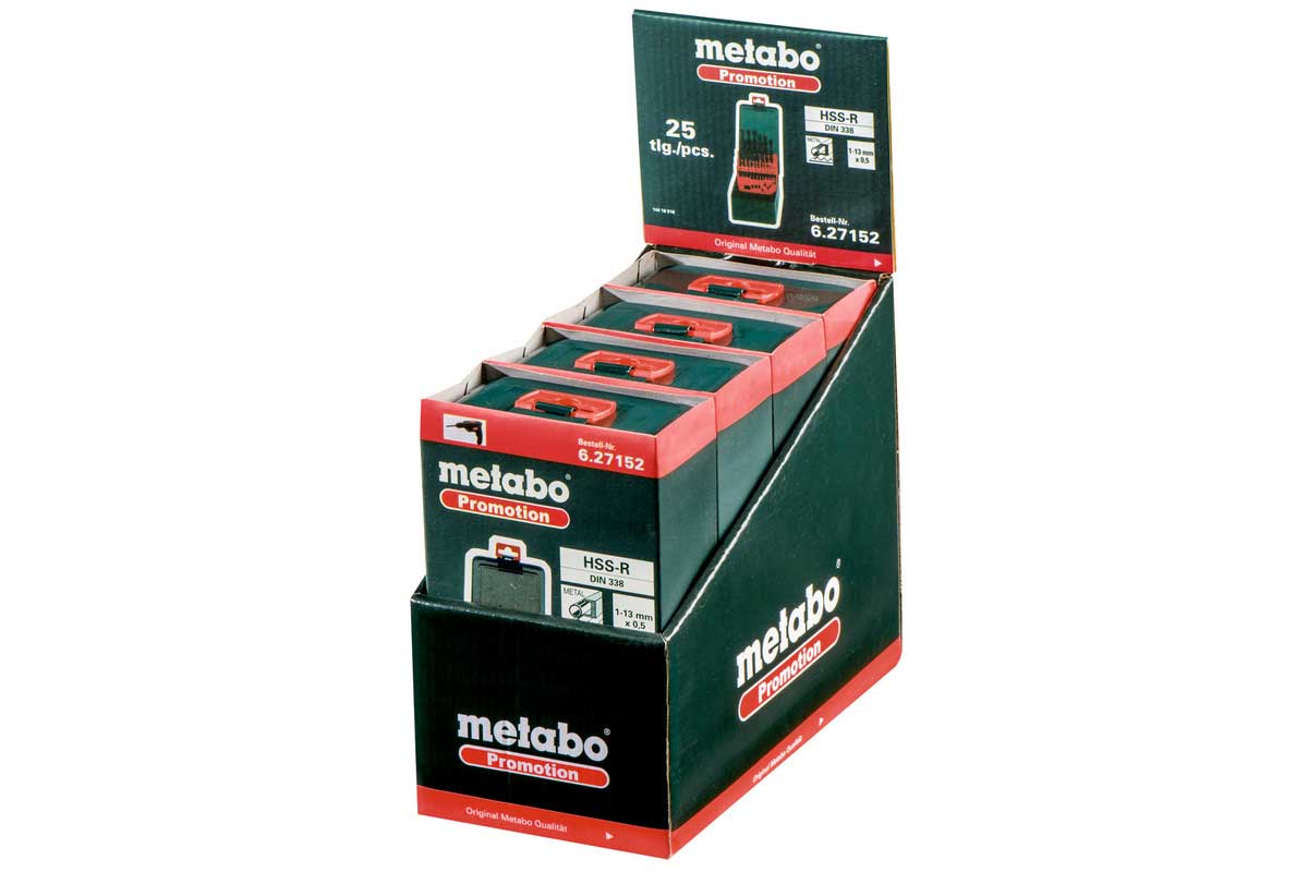 METABO set svrdala HSS-R za metal 1-10 mm, 25-dijelni - Slika 2