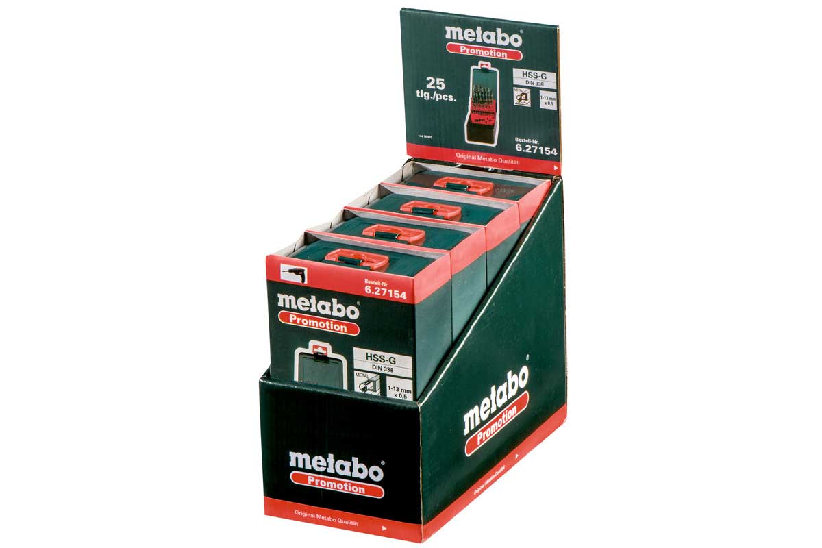 METABO set svrdala HSS-G za metal 1-13 mm, 25-dijelni - Slika 2