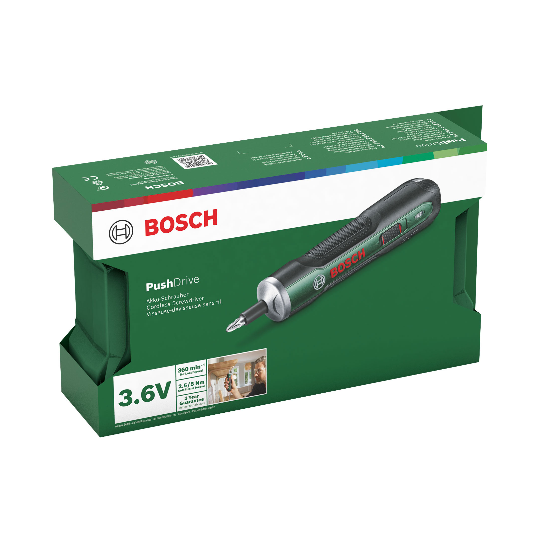 BOSCH aku izvijač PushDrive 3,6V 1,5Ah - Slika 4