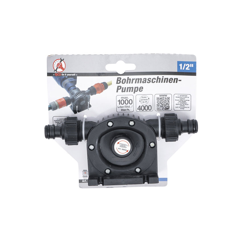 BGS pumpa za pretakanje za bušilicu 1000l/h 1/2" Kraftmann 50830 - Slika 3