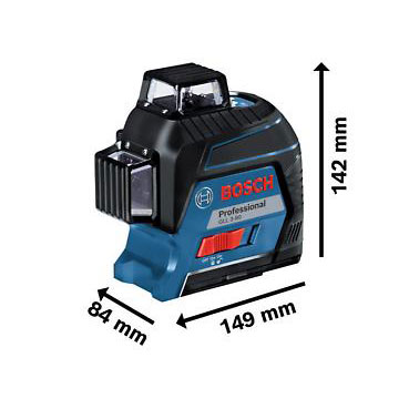 BOSCH križni laserski nivelir GLL 3-80 + CP + torba + kovčeg - Slika 3