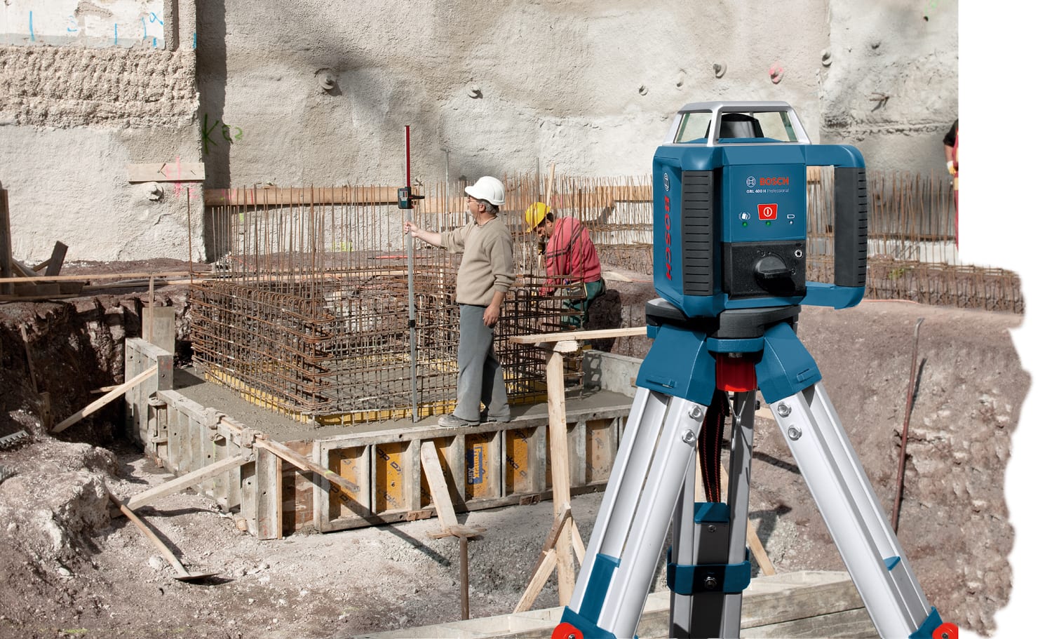 BOSCH građevinski laser GRL 400 H + BT 152 + LR1 + GR 2400 kovčeg - Slika 4