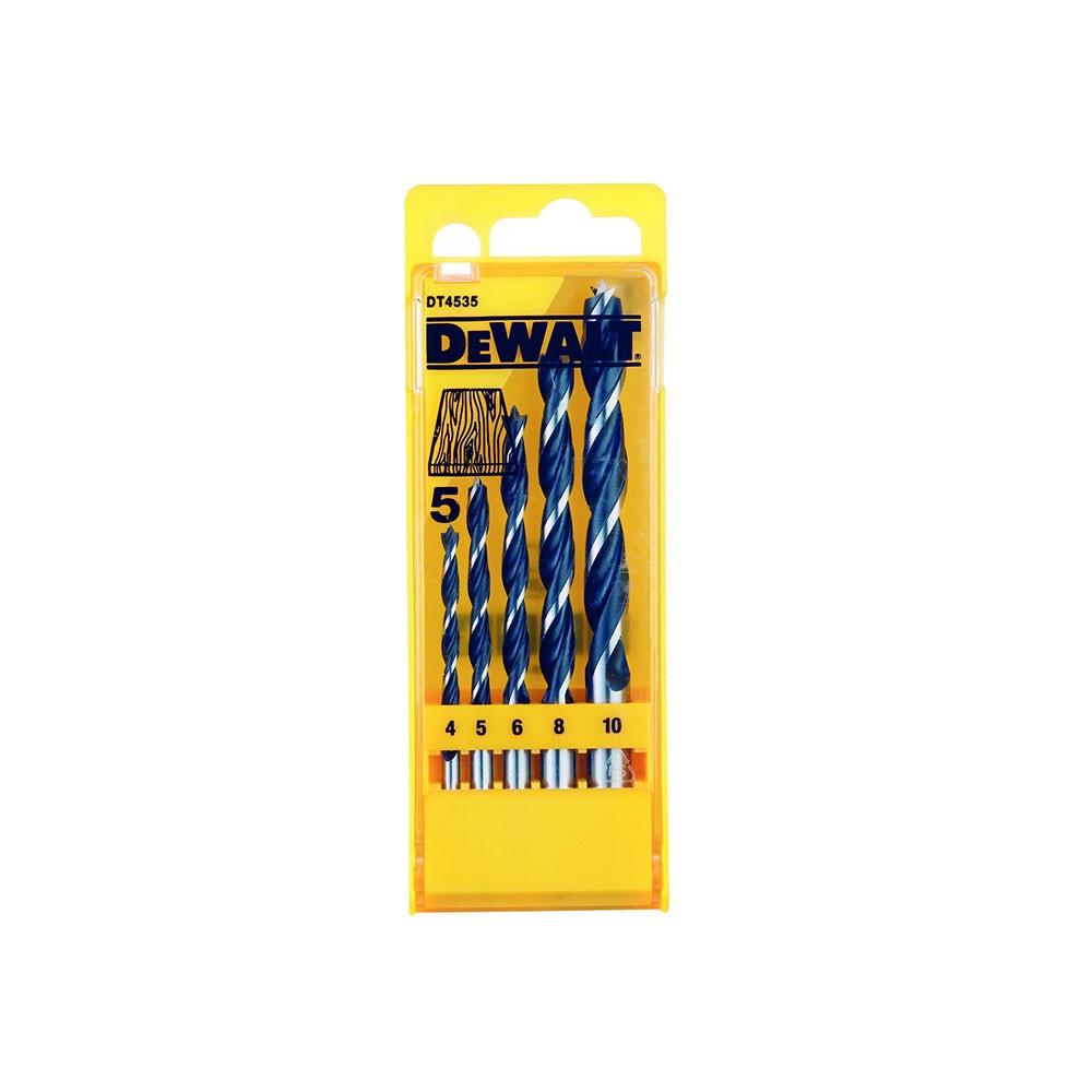 DEWALT set svrdala za drvo 4-10 mm 5/1