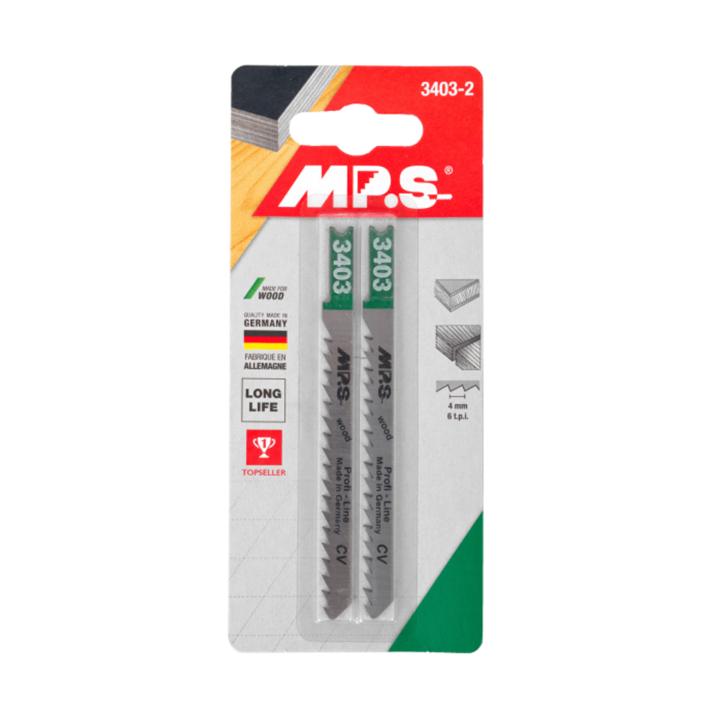 MPS list ubodne pile za drvo, 10-45 mm 3403-2, 2 kom