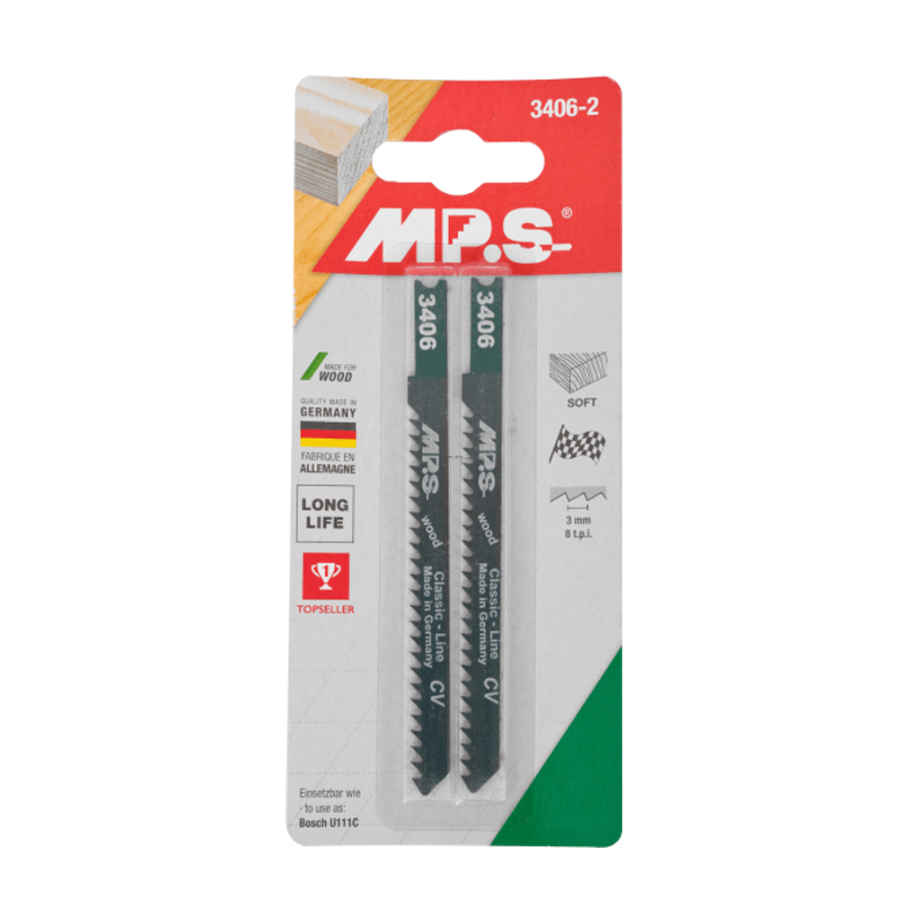 MPS list ubodne pile za drvo, 4-50 mm 3406-2, 2 kom