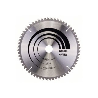 BOSCH list kružne pile 254x30x2,0 mm, 60Z, Optiline Wood