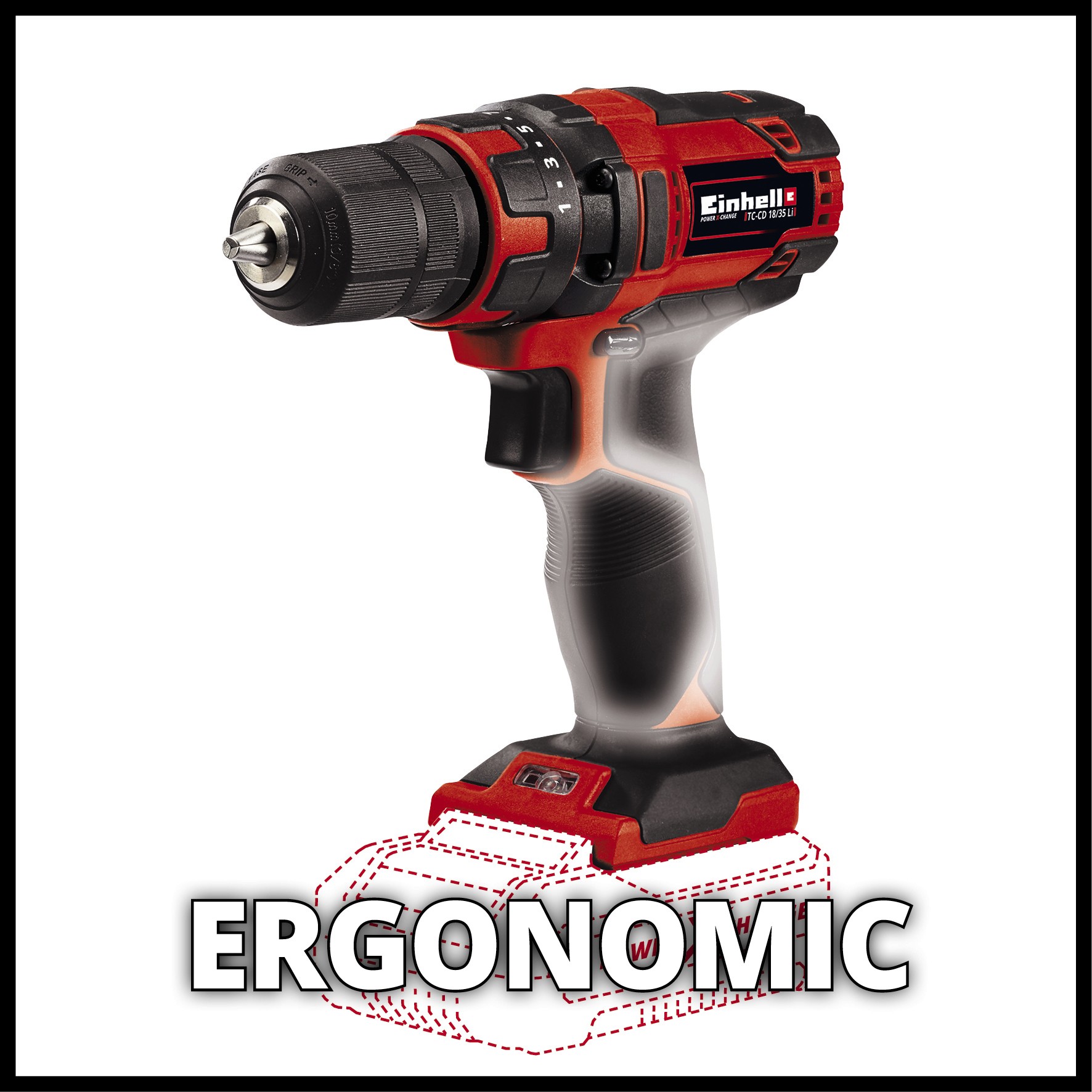 EINHELL aku bušilica TC-CD 18/35 Li PXC 18V bez baterije - Slika 2