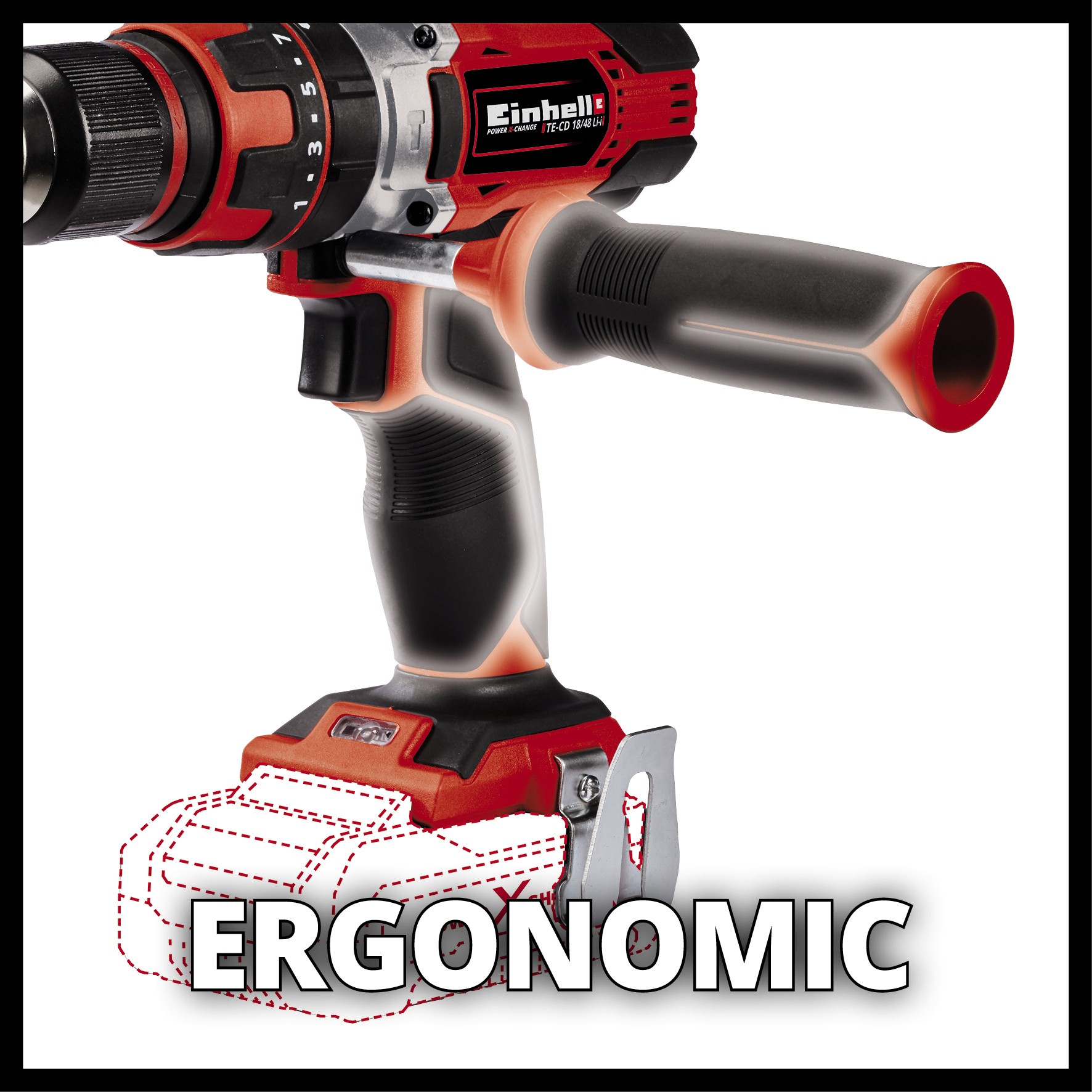 EINHELL aku udarna bušilica TE-CD 18/48 Li PXC 18V bez baterije - Slika 4