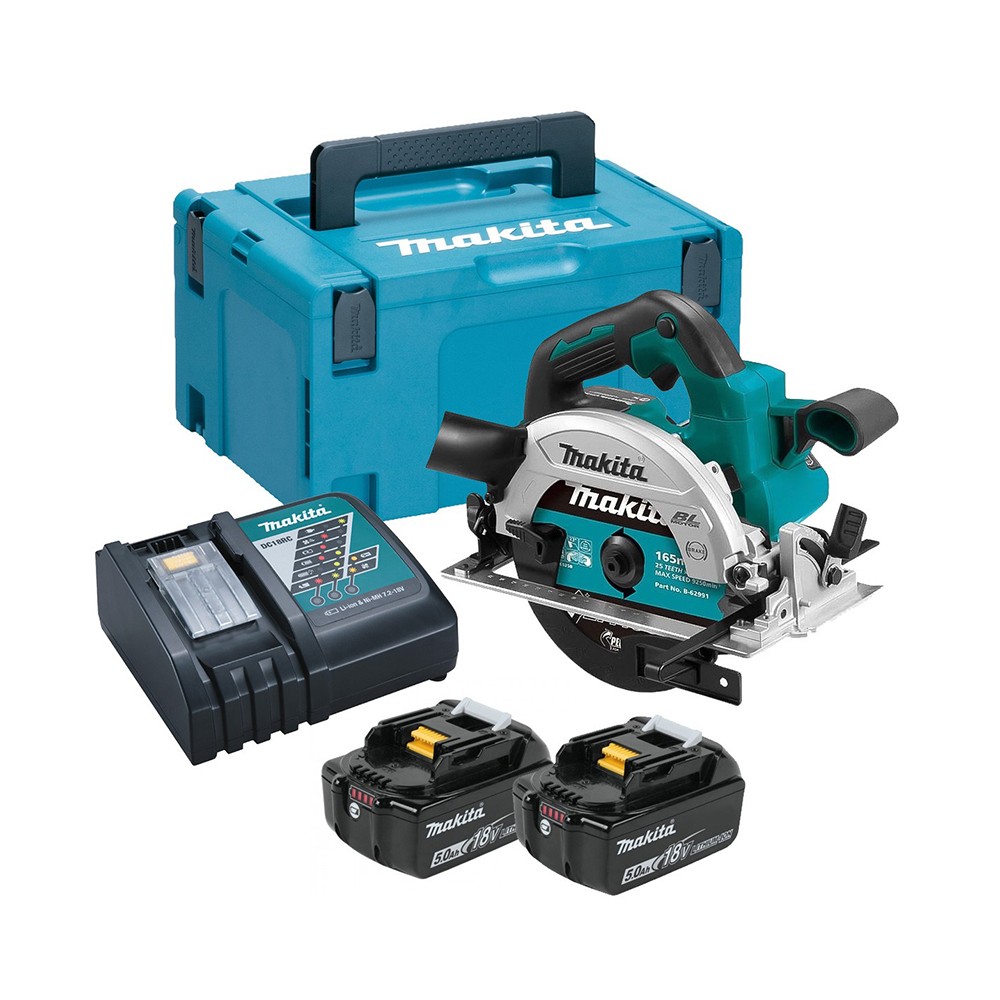 MAKITA aku kružna pila DHS660RTJ 2xAku 18V 5,0Ah Makpac