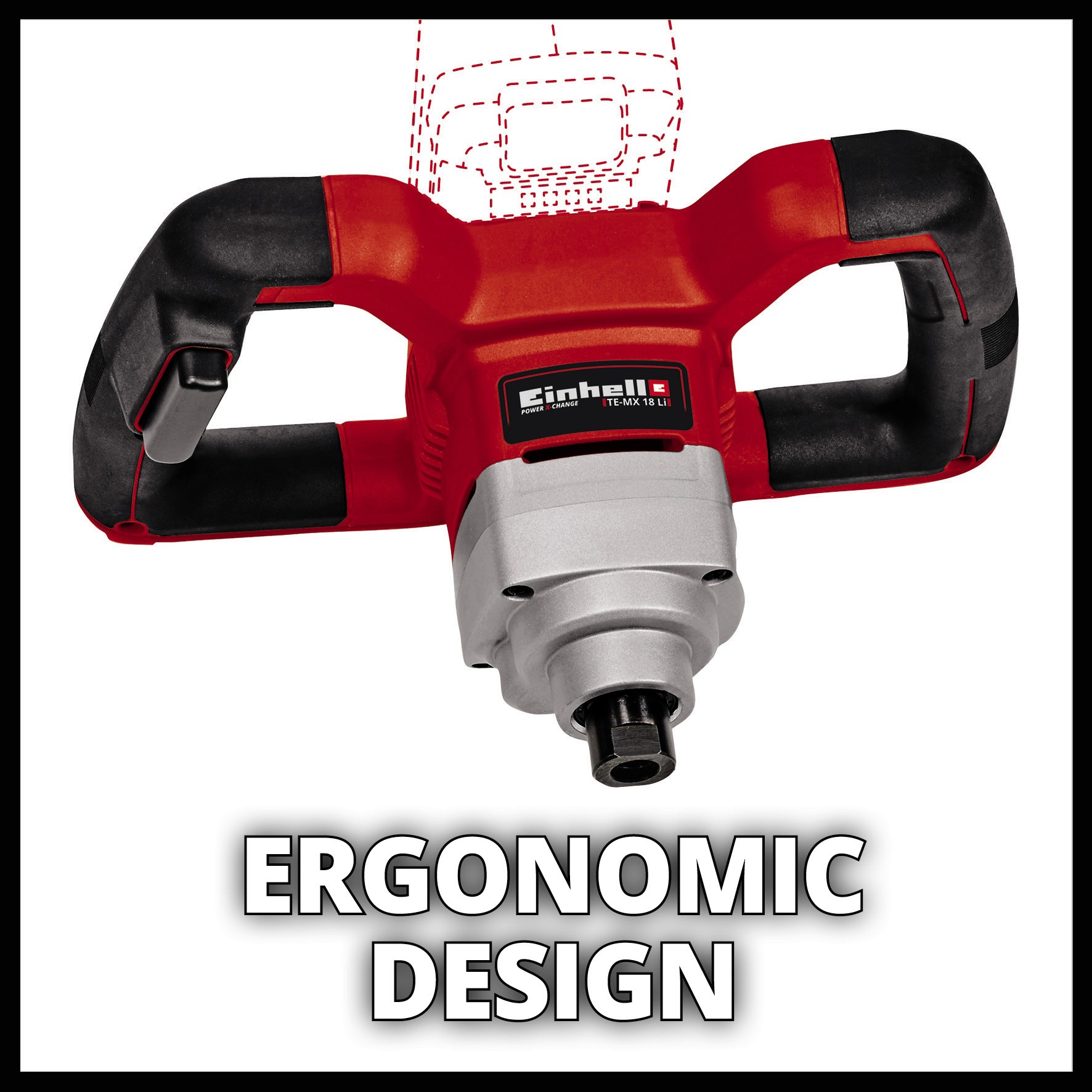 EINHELL aku mješalica za boju i ljepilo TE-MX 18 Li PXC 18V bez baterije - Slika 2