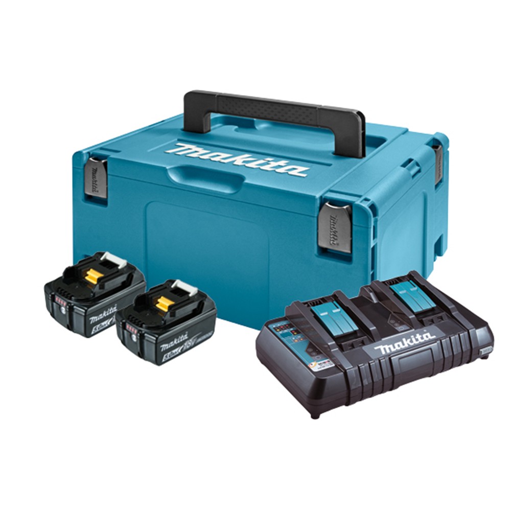 MAKITA aku set LXT 2xAku 18V 5,0Ah 1xDC18RD Makpac 197629-2