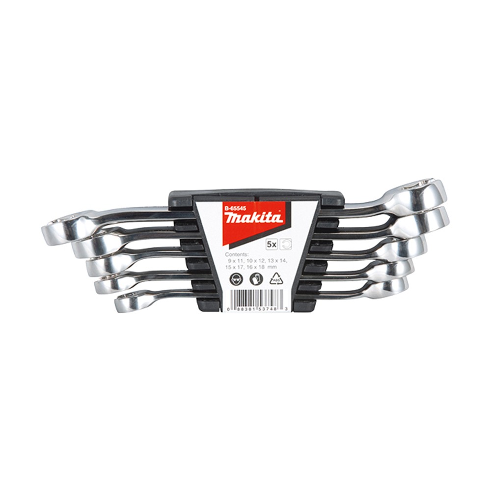 MAKITA set okastih ključeva 9-18 mm 5dj. B-65545