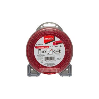 MAKITA najlonska nit 2,7mmx15m četvrtasta E-01828