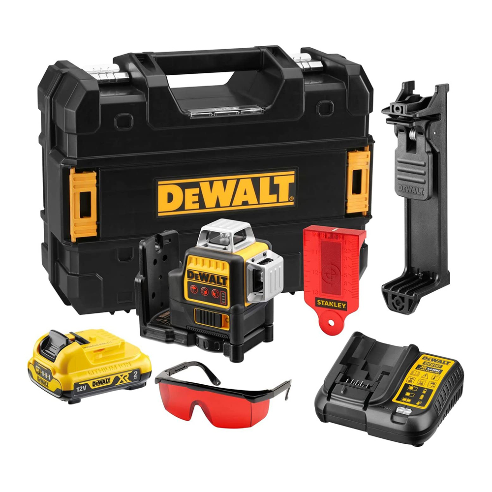 DEWALT laserski nivelir DCE089D1R-QW 12V 2,0Ah kovčeg