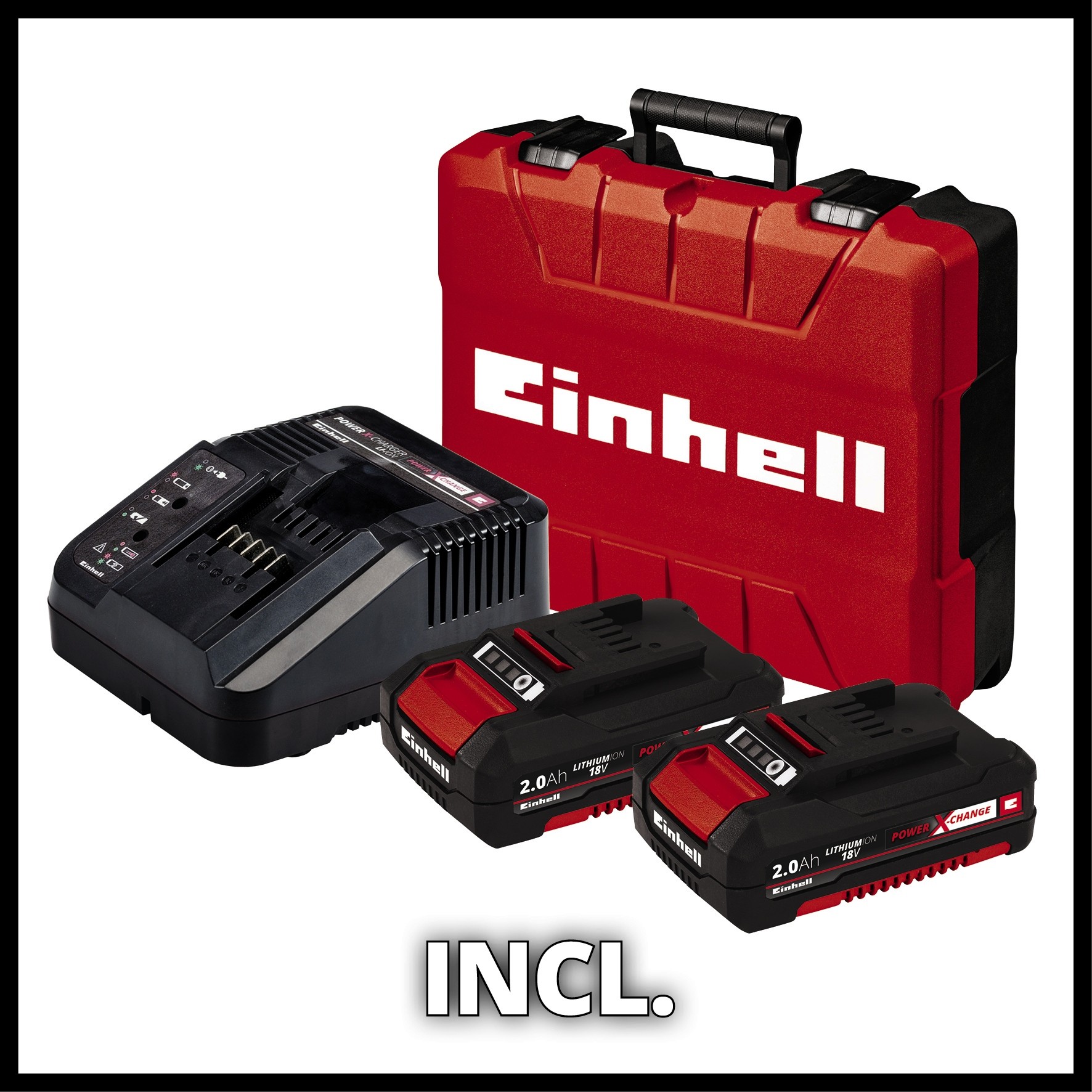 EINHELL aku udarna bušilica TE-CD 18/50 Li-i BL PXC 2xAku 18V 2,0Ah kovčeg - Slika 4