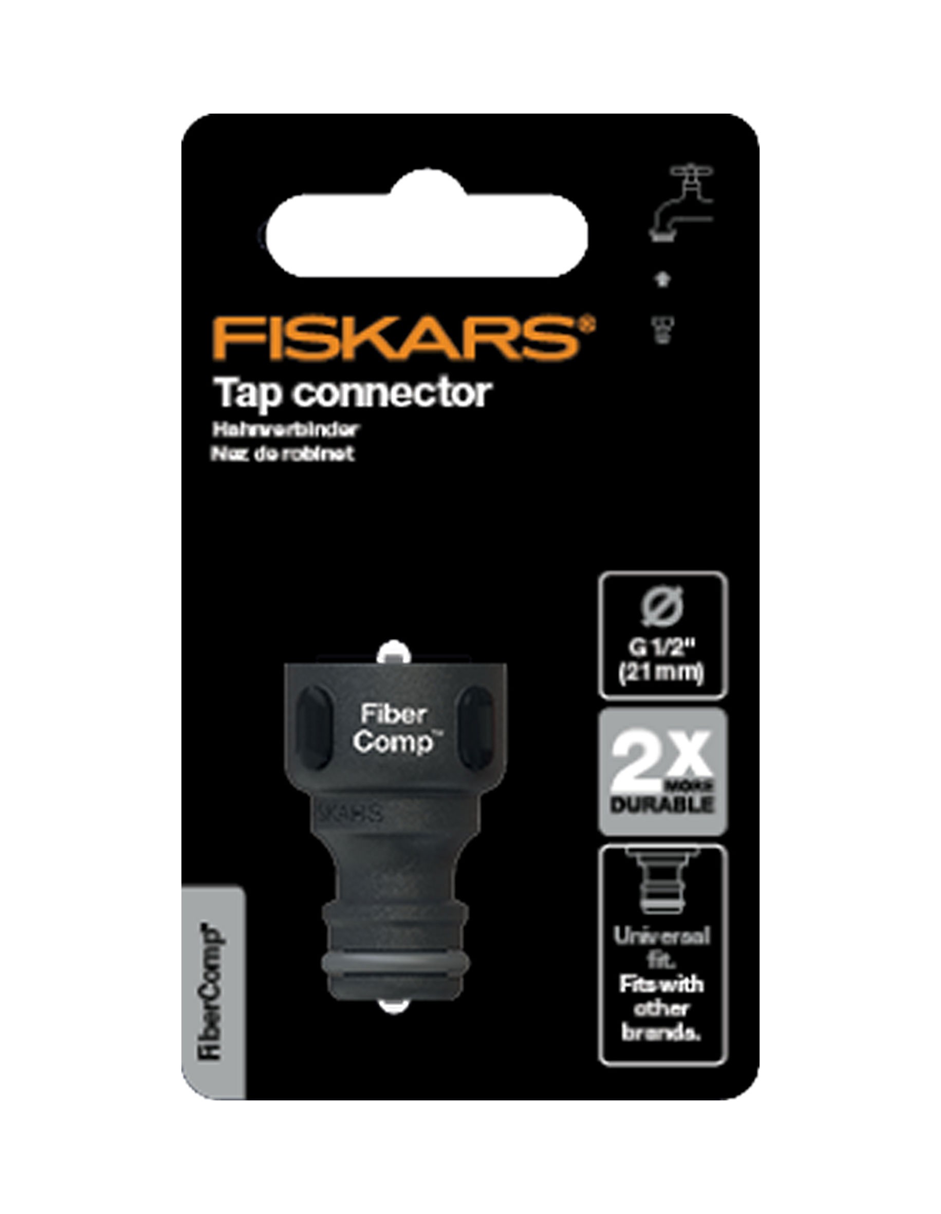 FISKARS priključak za slavinu muški 21mm (G1/2") FiberComp™ 1027053 - Slika 2