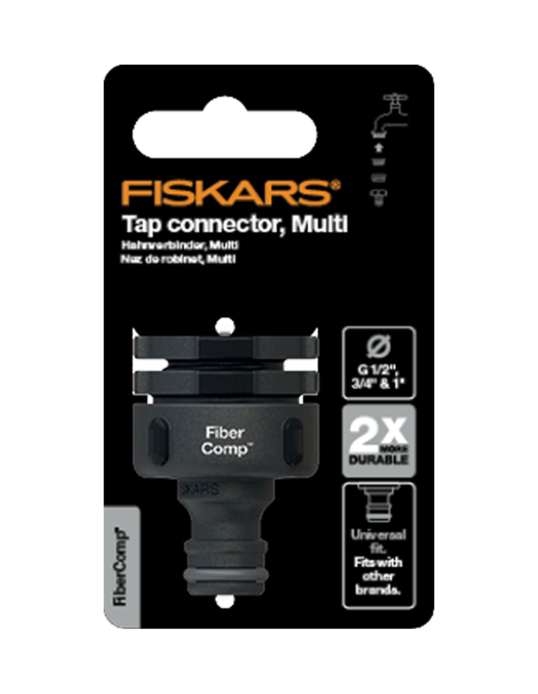 FISKARS priključak za slavinu 1/2", 3/4", 1" set, FiberComp™ 1027056 - Slika 2