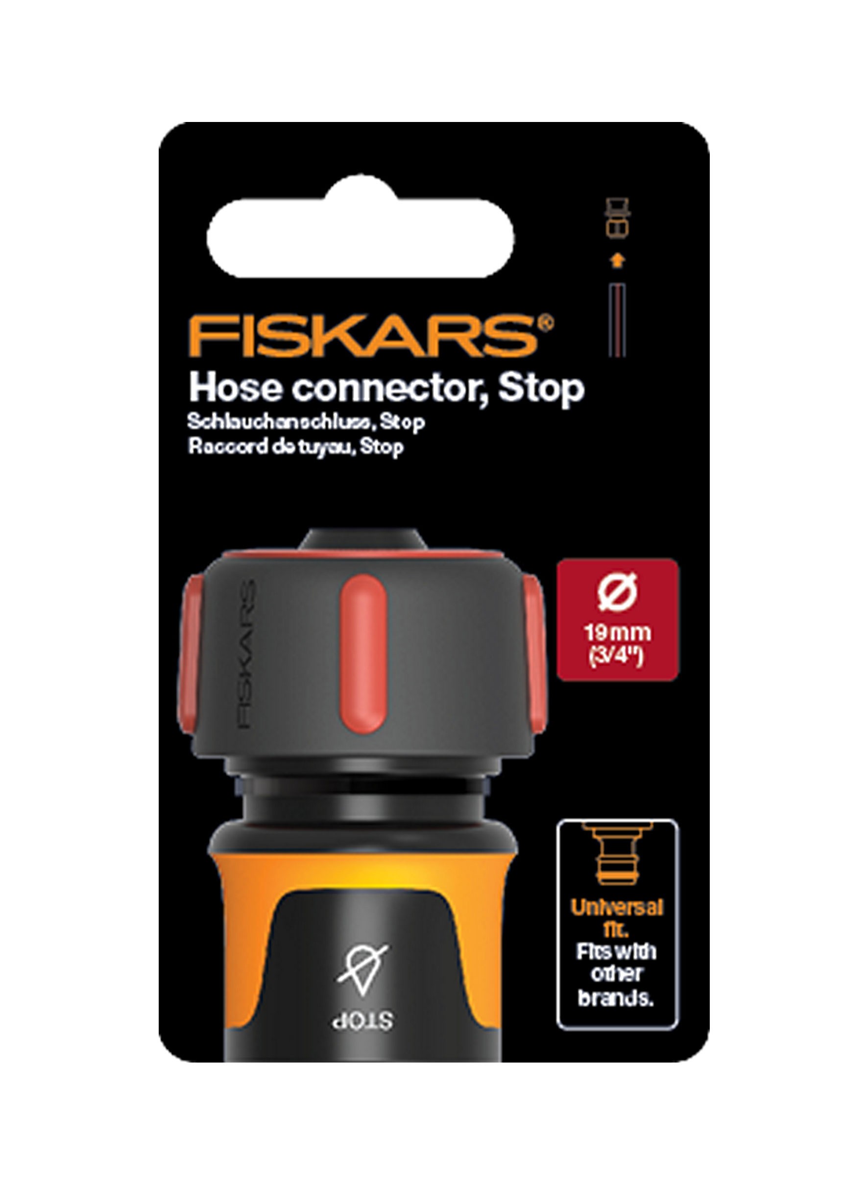 FISKARS spojnica vrtnog crijeva na pištolj, 19mm (3/4") STOP 1027081 - Slika 3