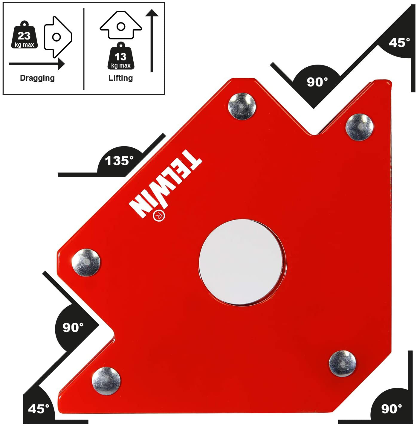 TELWIN magnetni držač kutni do 23 kg 802583 - Slika 2