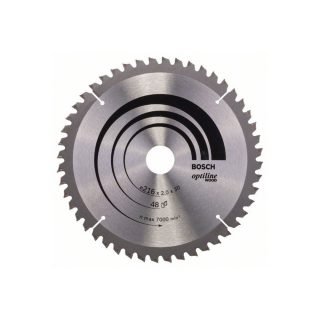 BOSCH list kružne pile 216x30x2,0 mm, 48Z, Optiline Wood