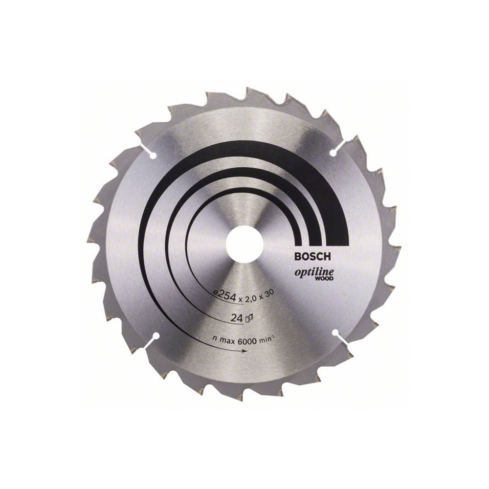 BOSCH list kružne pile 254x30x2,0 mm, 24Z, Optiline Wood