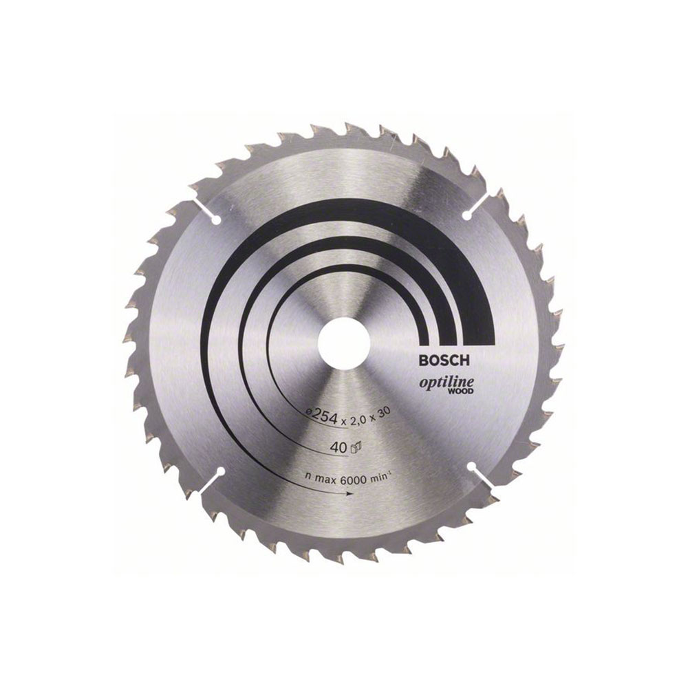 BOSCH list kružne pile 254x30x2,0 mm, 40Z, Optiline Wood