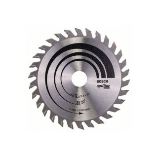 BOSCH list kružne pile 130x20/16x2,4 mm, 30Z, Optiline Wood