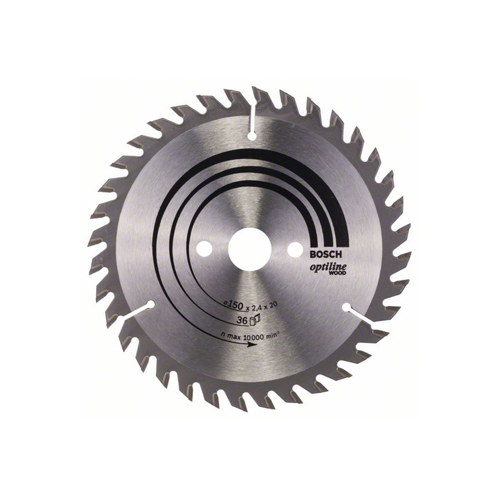 BOSCH list kružne pile 150x20/16x2,4 mm, 36Z, Optiline Wood