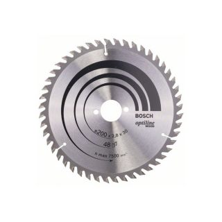 BOSCH list kružne pile 200x30x2,8 mm, 48Z, Optiline Wood