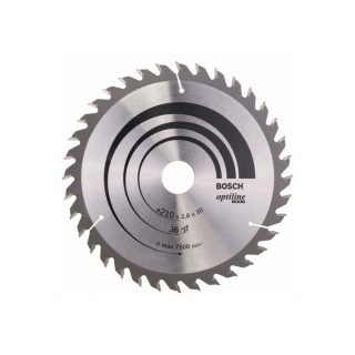 BOSCH list kružne pile 210x30x2,8 mm, 36Z, Optiline Wood